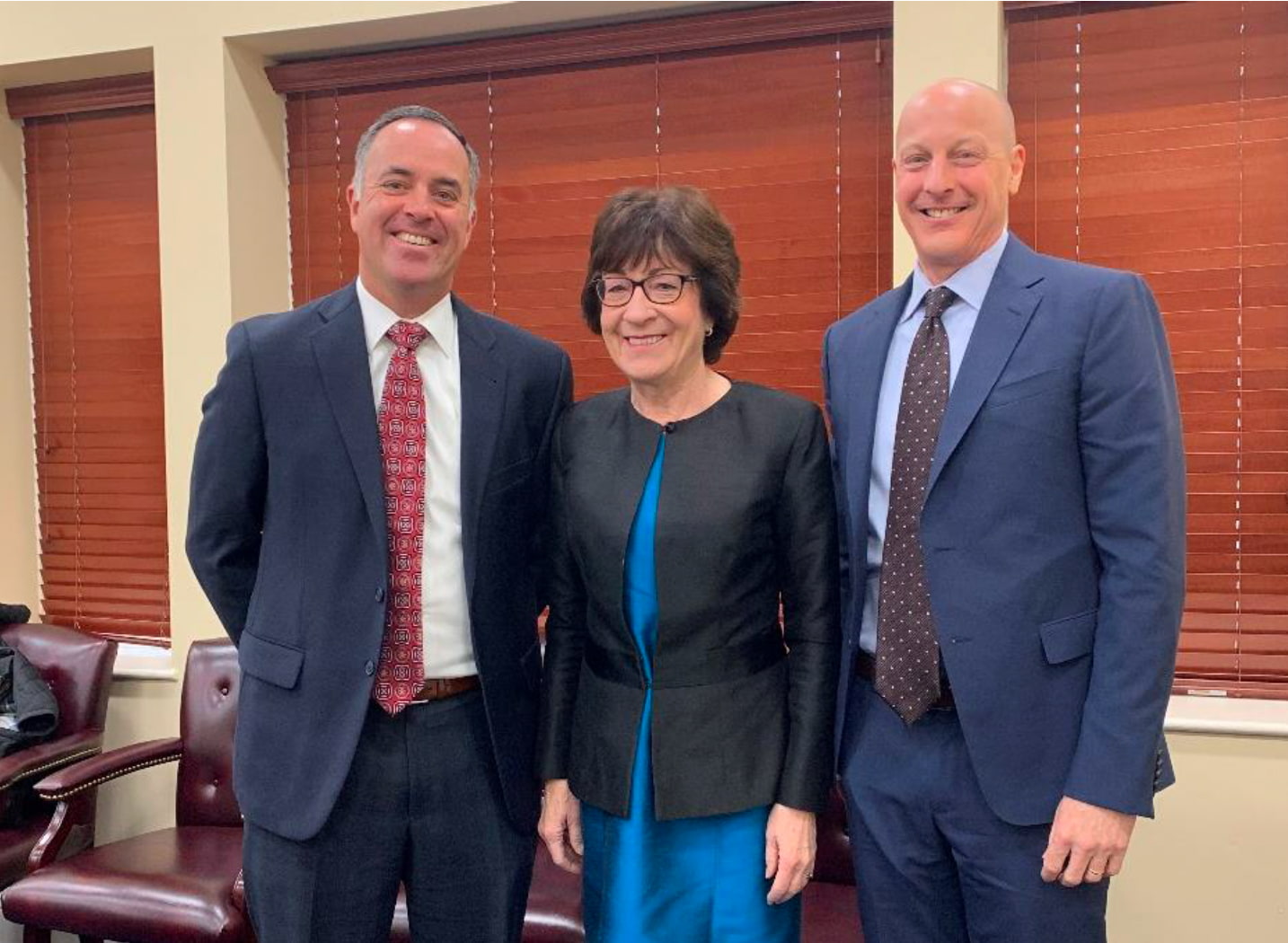 Carl Peterson meets with Senator Susan Collins